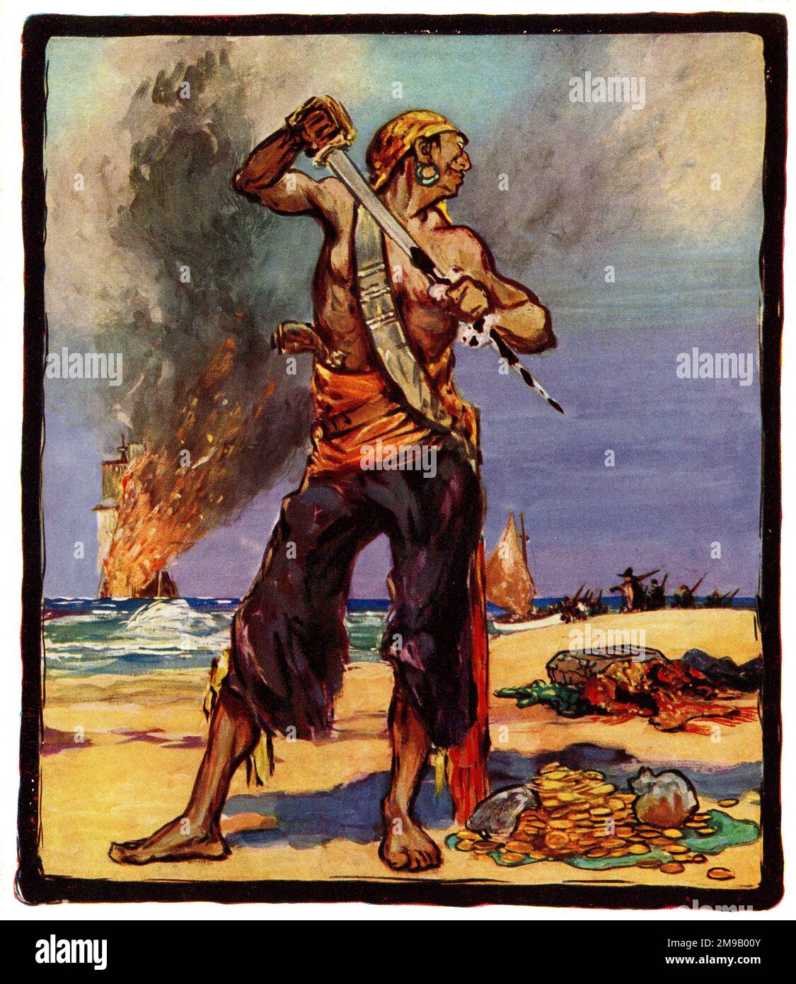 Pirate - On the Spanish Main in the Days of the Bucccaneers by A.K. McDonald Stock Photo