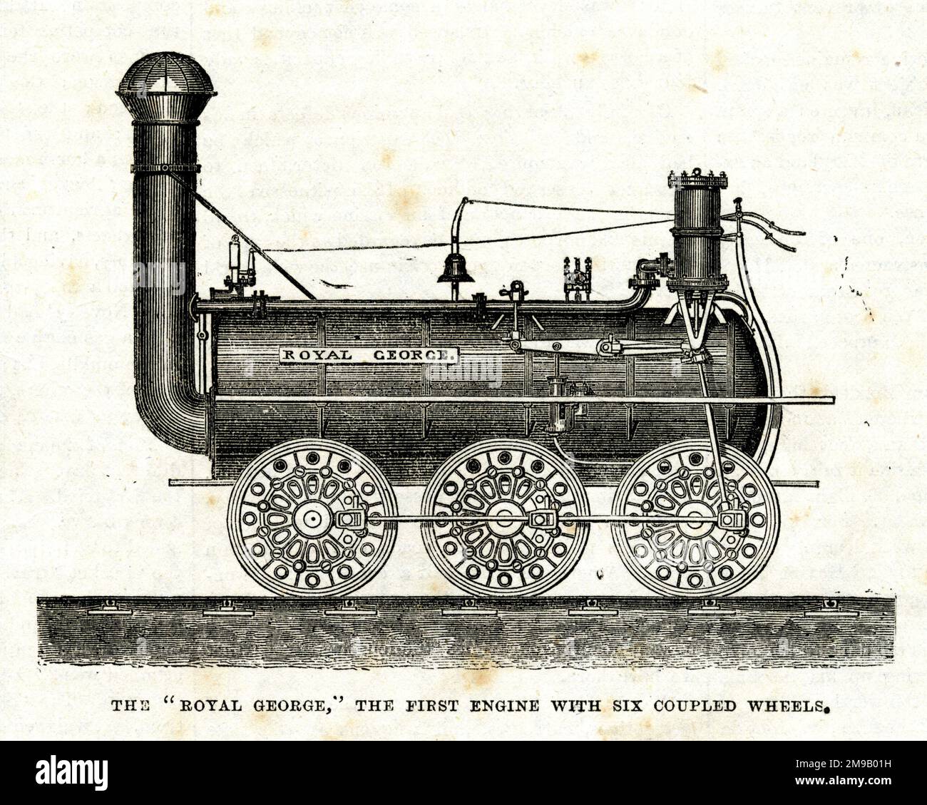 The Royal the first engine with six coupled wheels Stock Photo Alamy