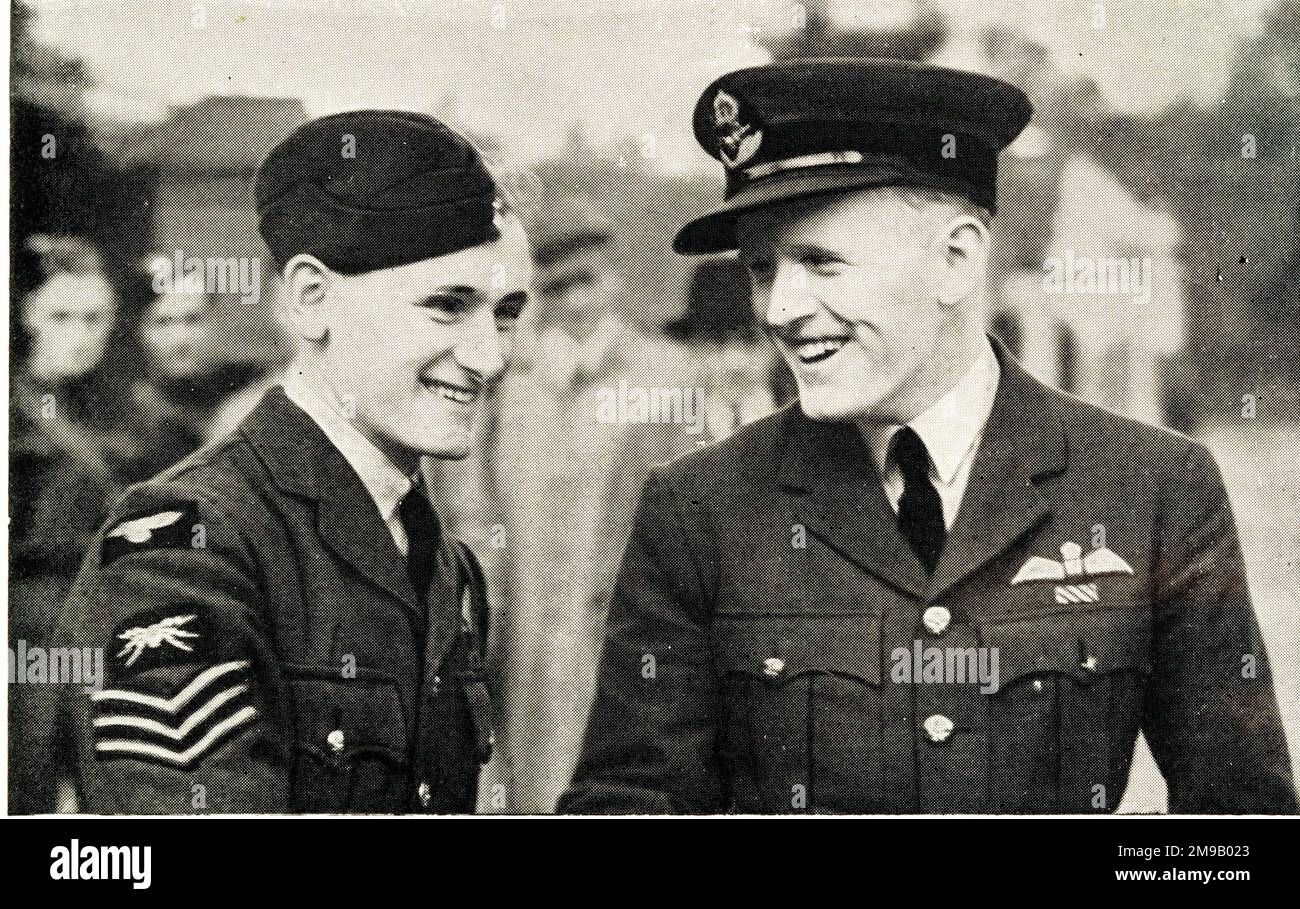 Royal Air Force Sergeant John Hannah, VC and Pilot Officer C.A. Connor