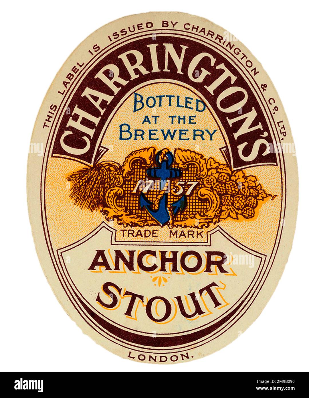 Charrington's Anchor Stout Stock Photo