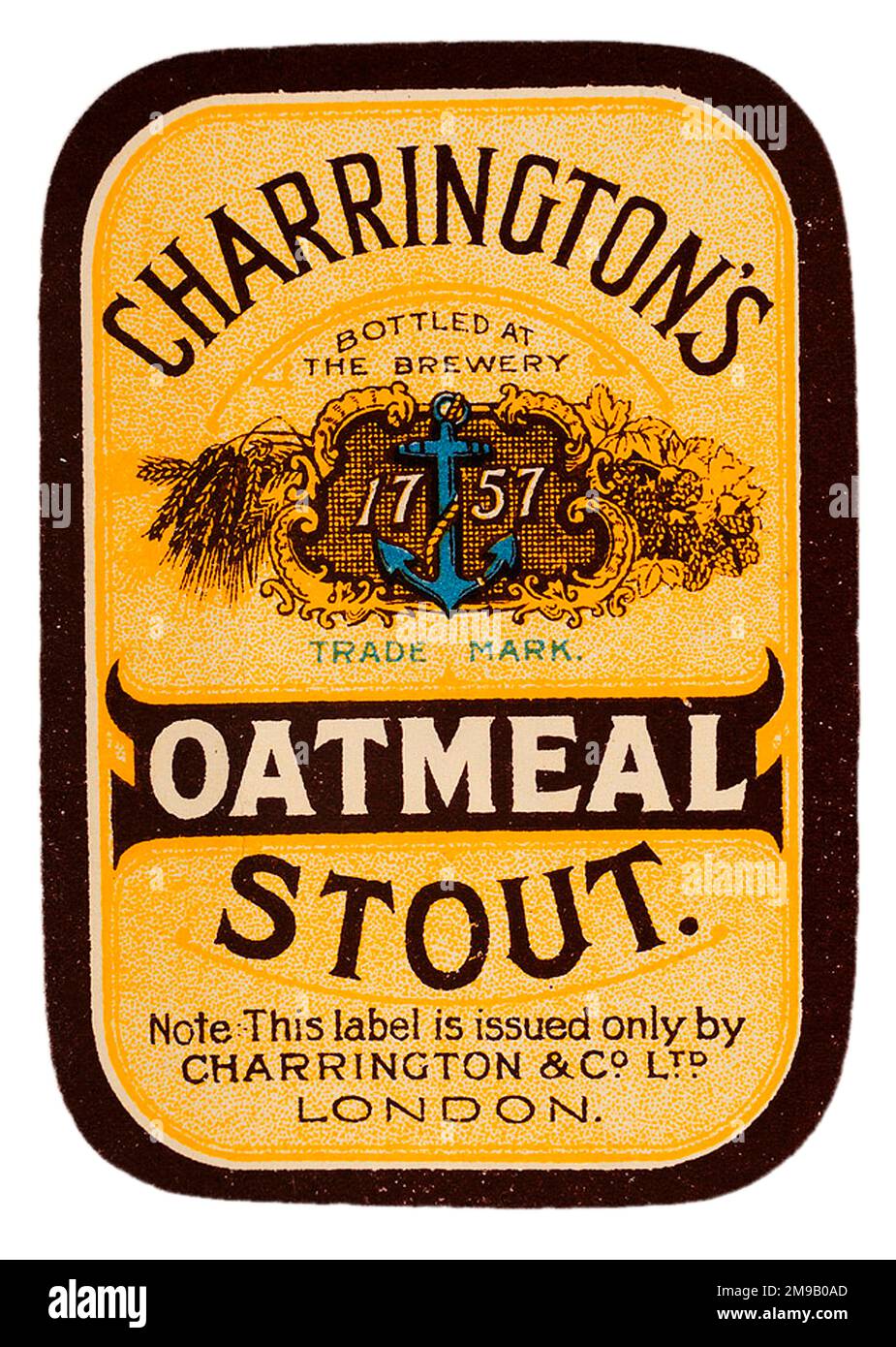 Charrington's Oatmeal Stout Stock Photo