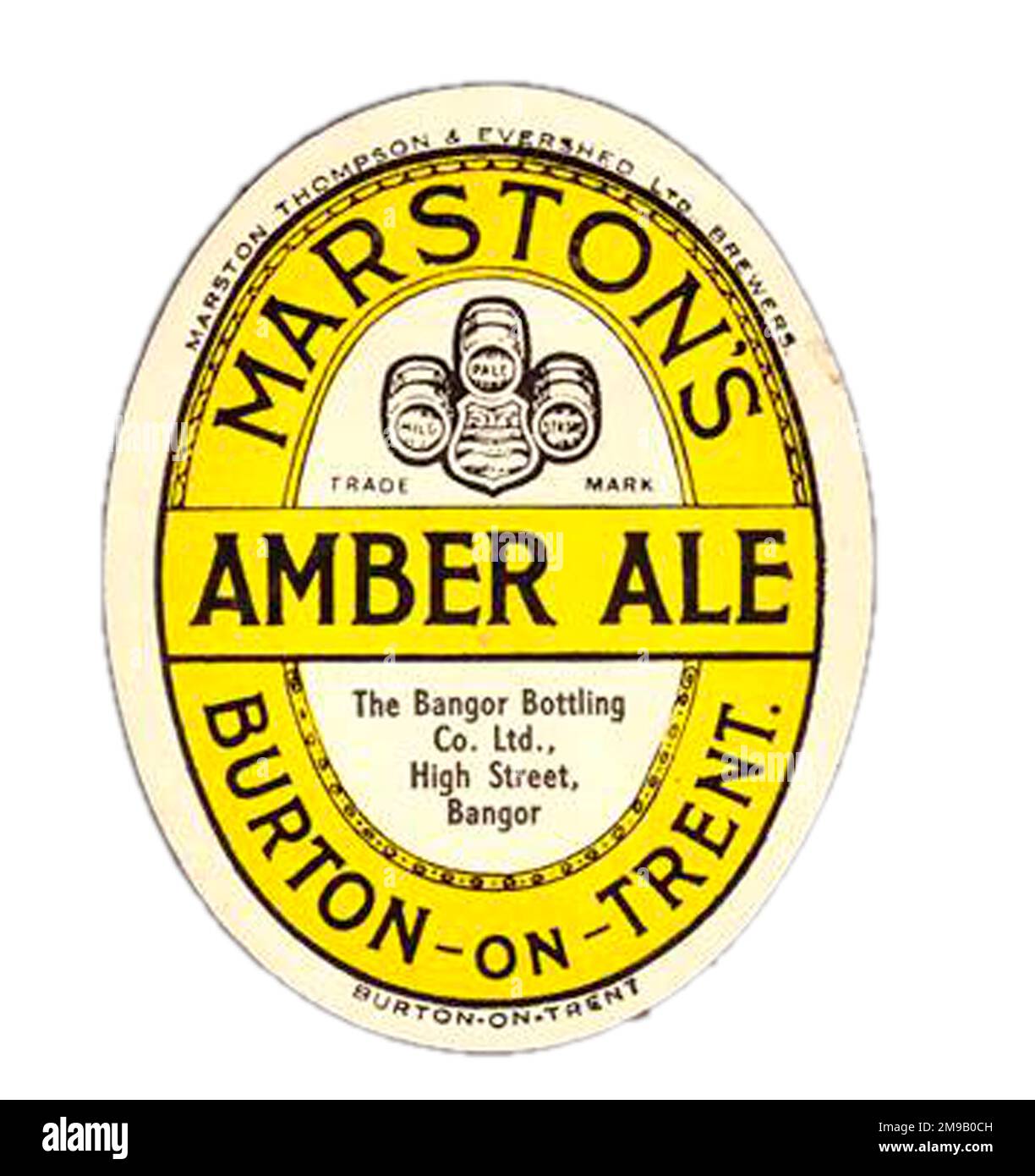 Marston's Amber Ale Stock Photo