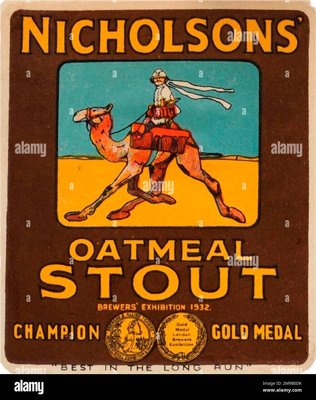 Nicholsons' Oatmeal Stout Stock Photo