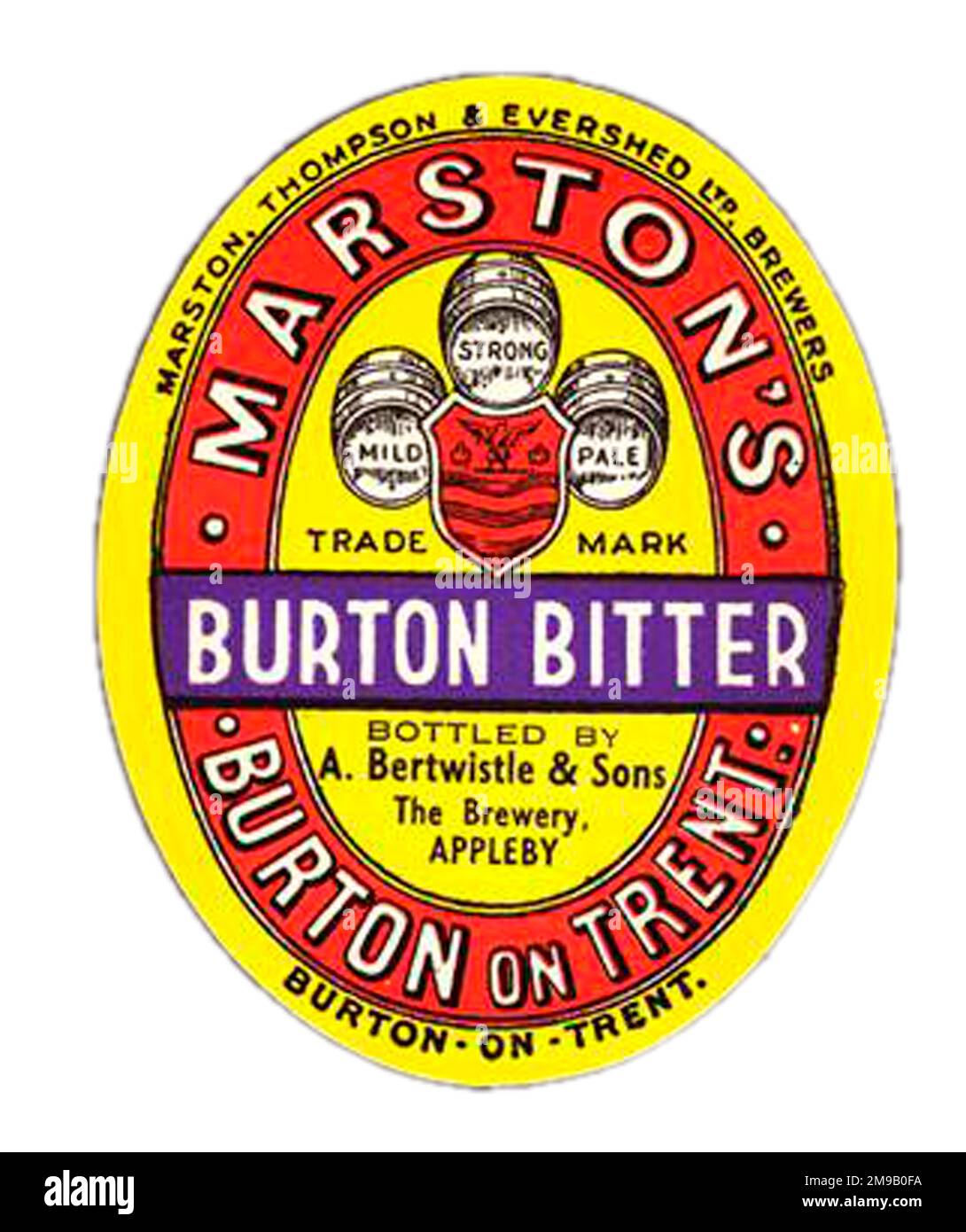 Marston's Burton Bitter Stock Photo