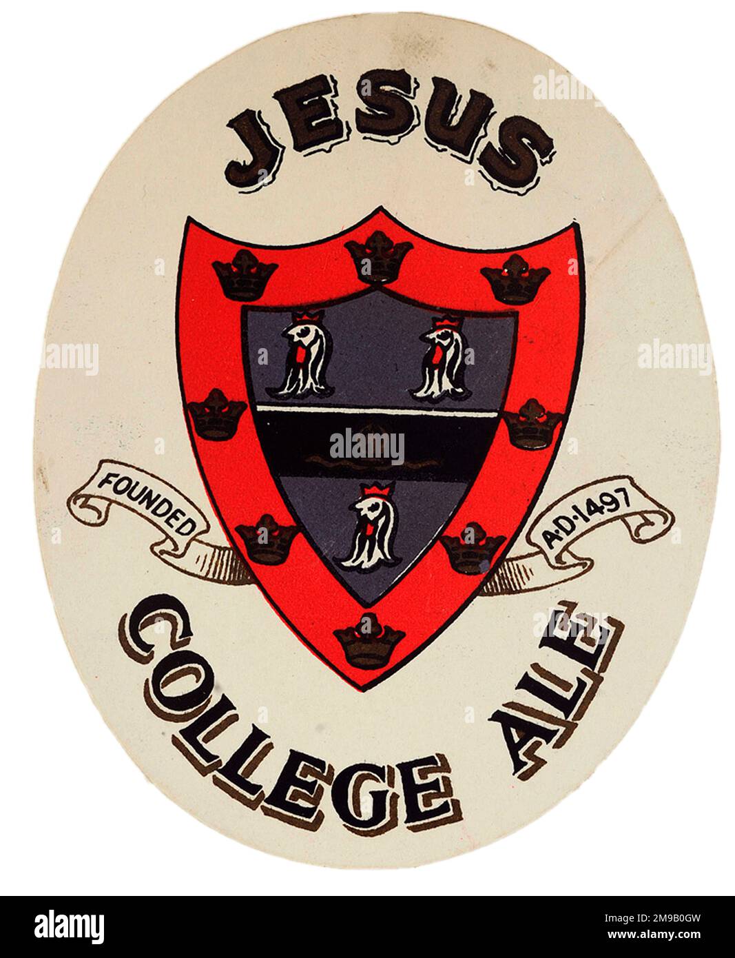 M&B Jesus College Ale Stock Photo