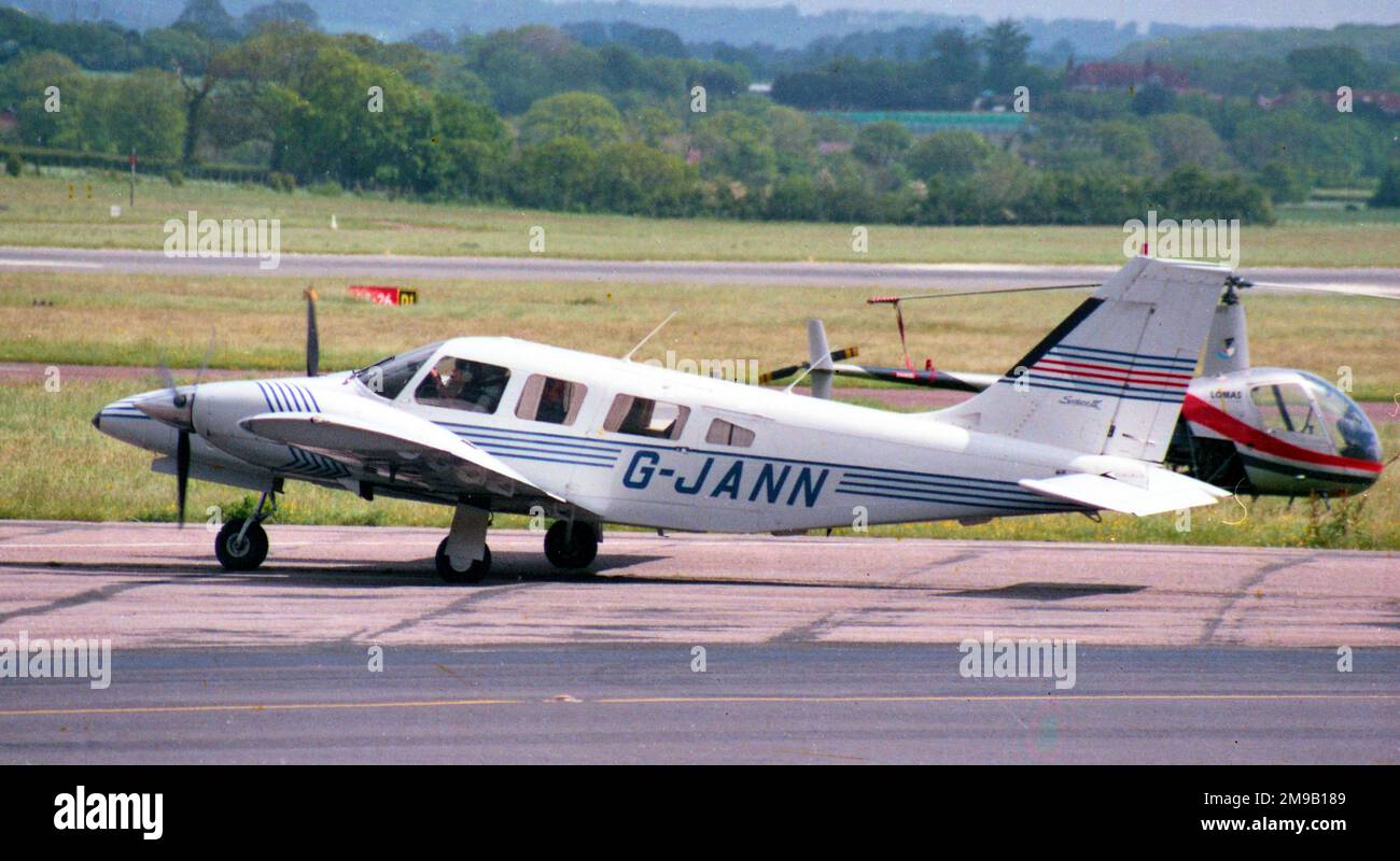 Piper PA-34-220T Seneca III G-JANN (msn 3433133). Stock Photo