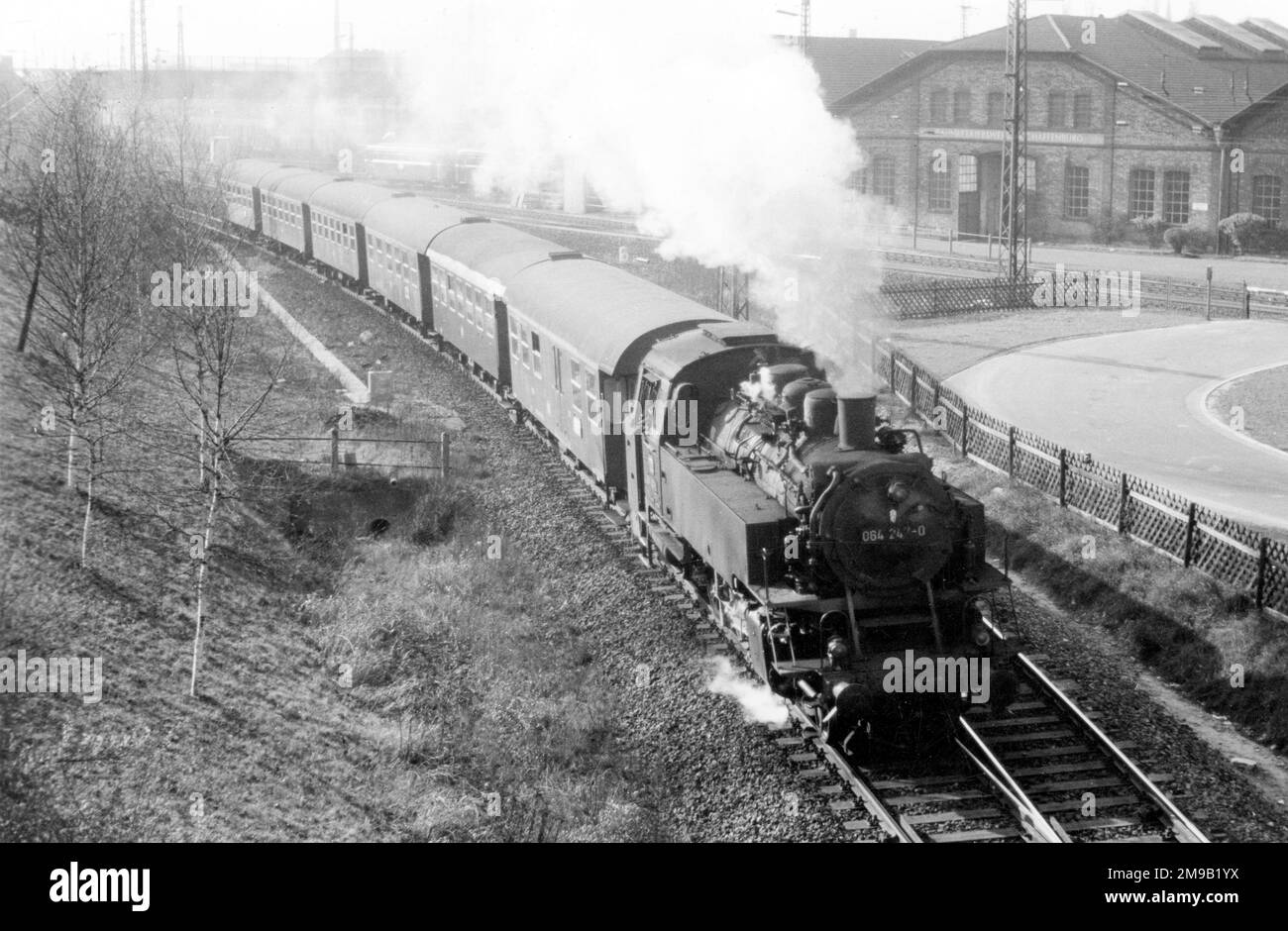 Deutsche Bundesbahn (DB - German Federal Railway) steam locomotive '064 ...