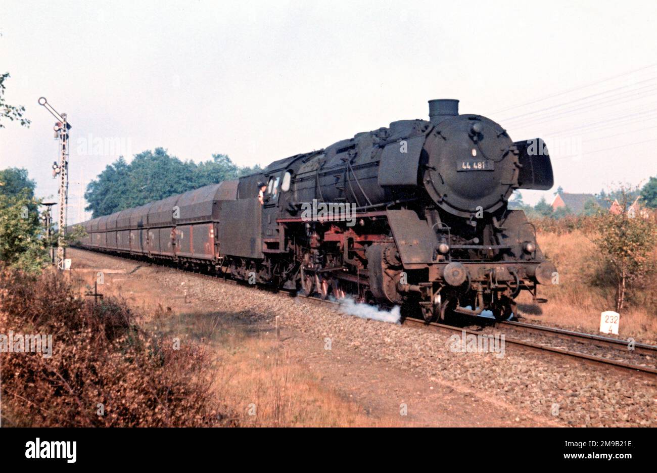 Steam locomotive '44.481'. Stock Photo
