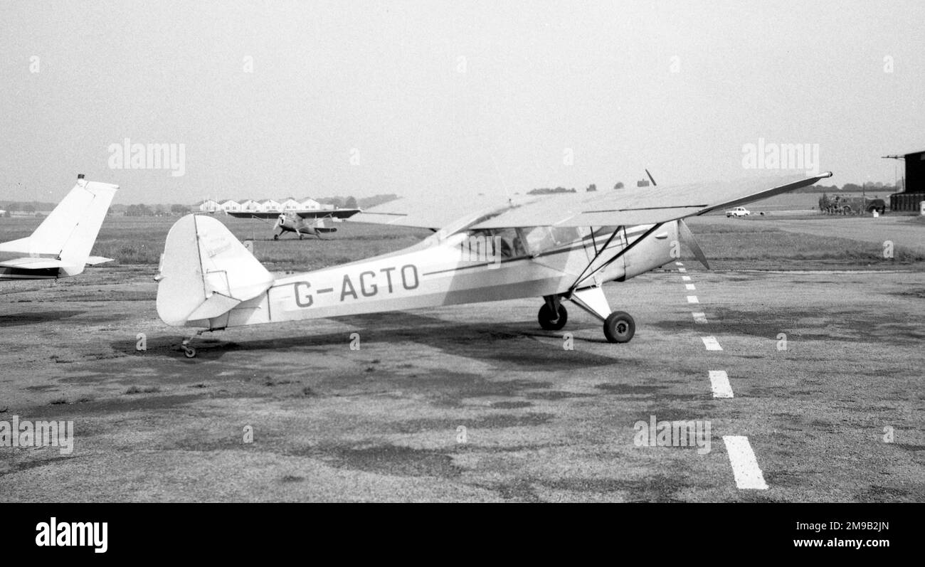 Auster J-1 Autocrat G-AGTO (msn 1822), at Gloucester-Staverton airport. Stock Photo