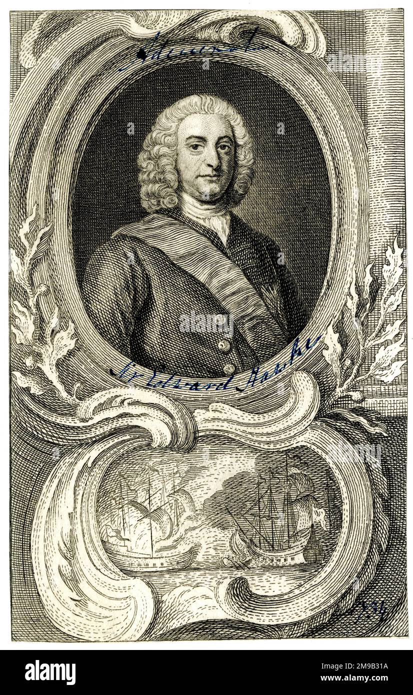 Edward Hawke, 1st Baron Hawke Stock Photo Alamy