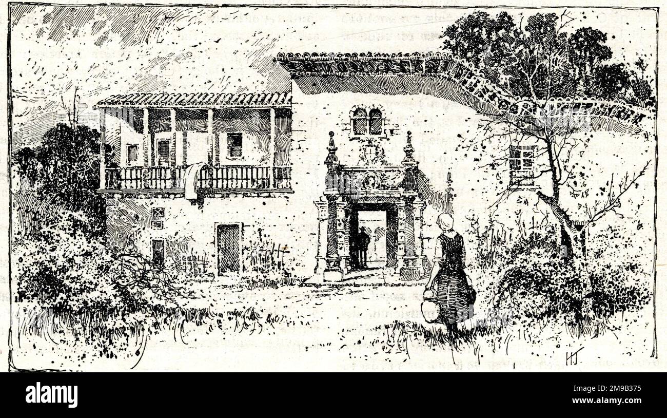 The house occupied by Francisco Pizarro during the Conquest of Peru by Spain in the 16th century. Stock Photo