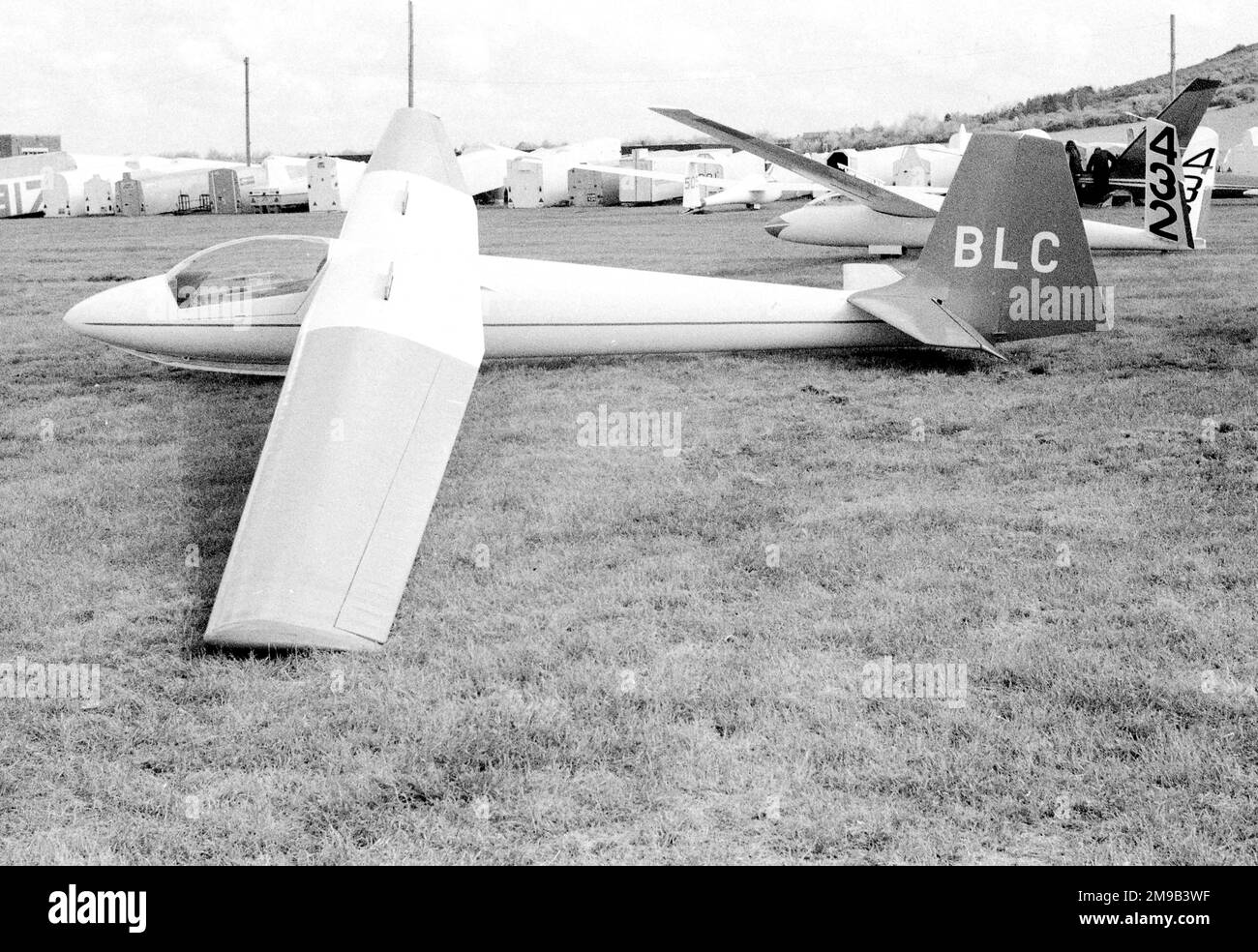 Slingsby T.50 Skylark 4 'BLC' (msn 1331, BGA.1045), at the London Gliding Club, Dunstable. Stock Photo