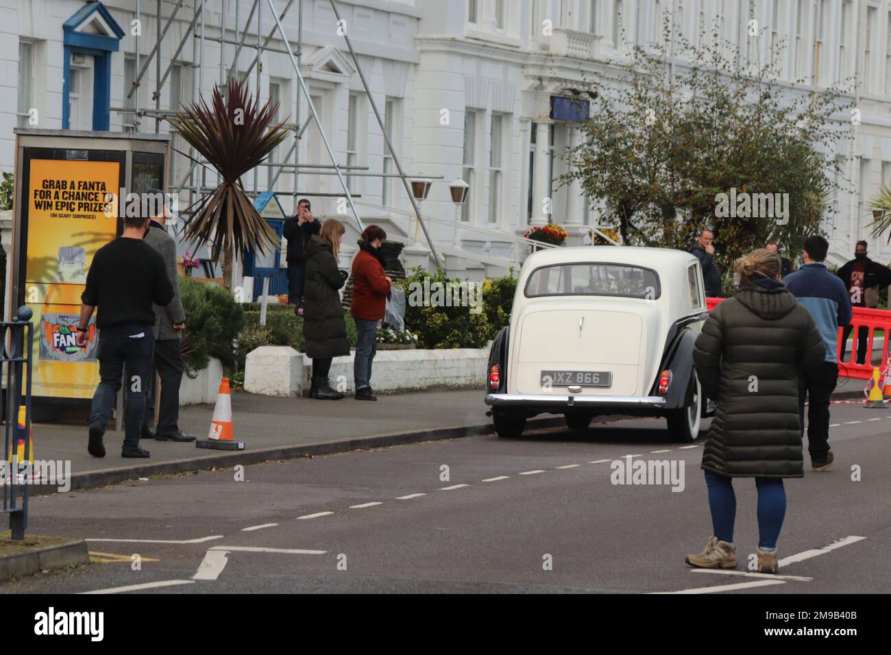 Actor Steve Coogan Filming A Bbc Drama The Reckoning In Llandudno North Wales About The 