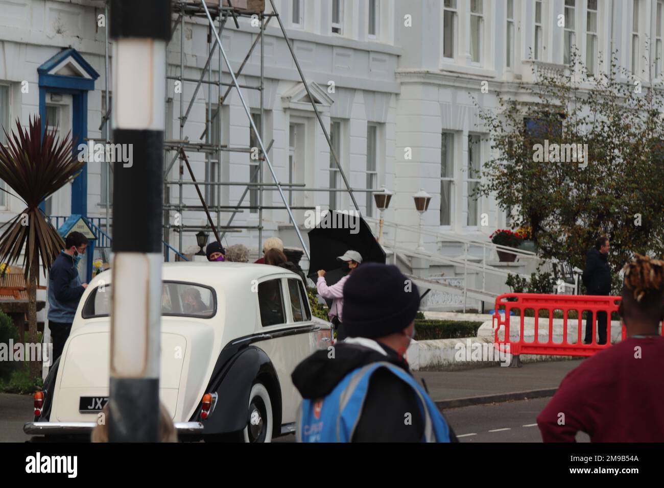 Actor Steve Coogan Filming A Bbc Drama The Reckoning In Llandudno North Wales About The 