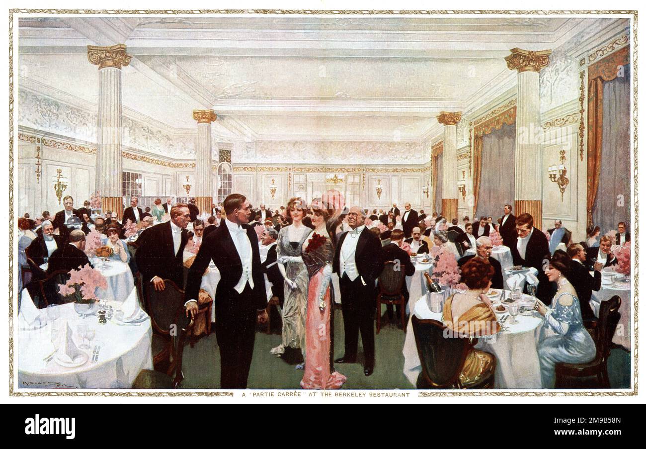 The Berkeley Hotel Restaurant, London Stock Photo - Alamy