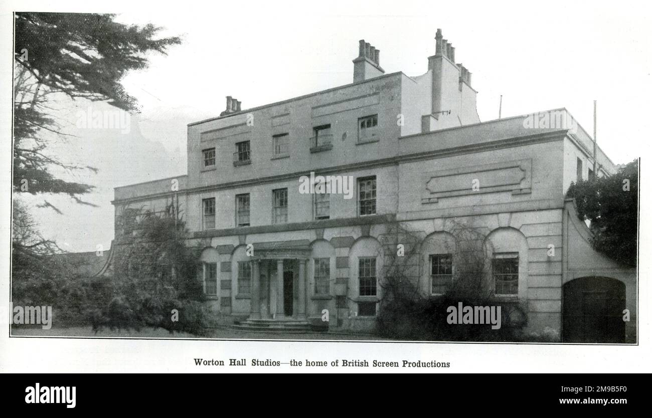Worton Hall Studios, Isleworth, Middlesex, home of British Screen Productions Stock Photo