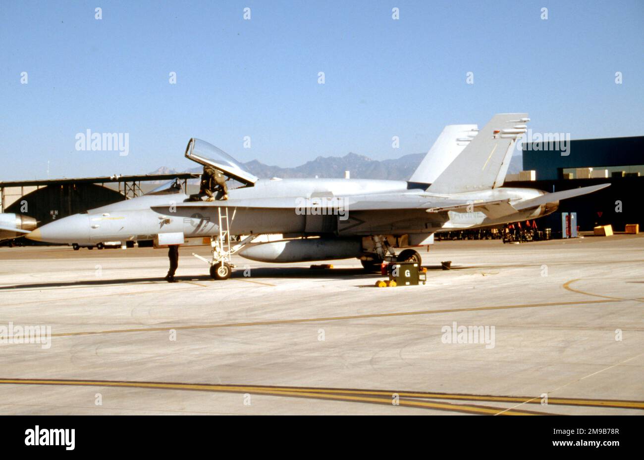 United States Marine Corps - McDonnell Douglas F/A-18C-28-MC Hornet. Stock Photo