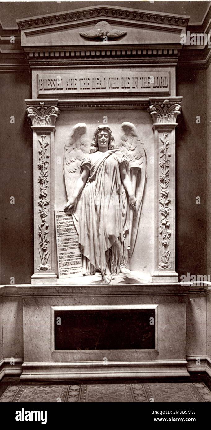 The Mausoleum of Sir Titus Salt, United Reformed Church, Saltaire, near Bradford, West Yorkshire Stock Photo