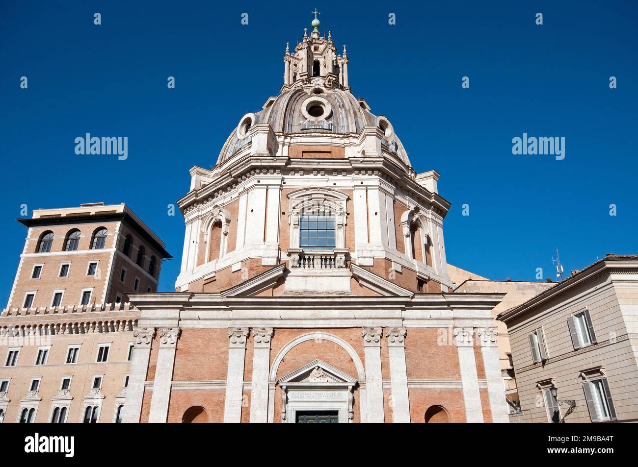 Church of Santa Maria di Loreto (by Antonio da Sangallo il Giovane), Rome, Italy Stock Photo