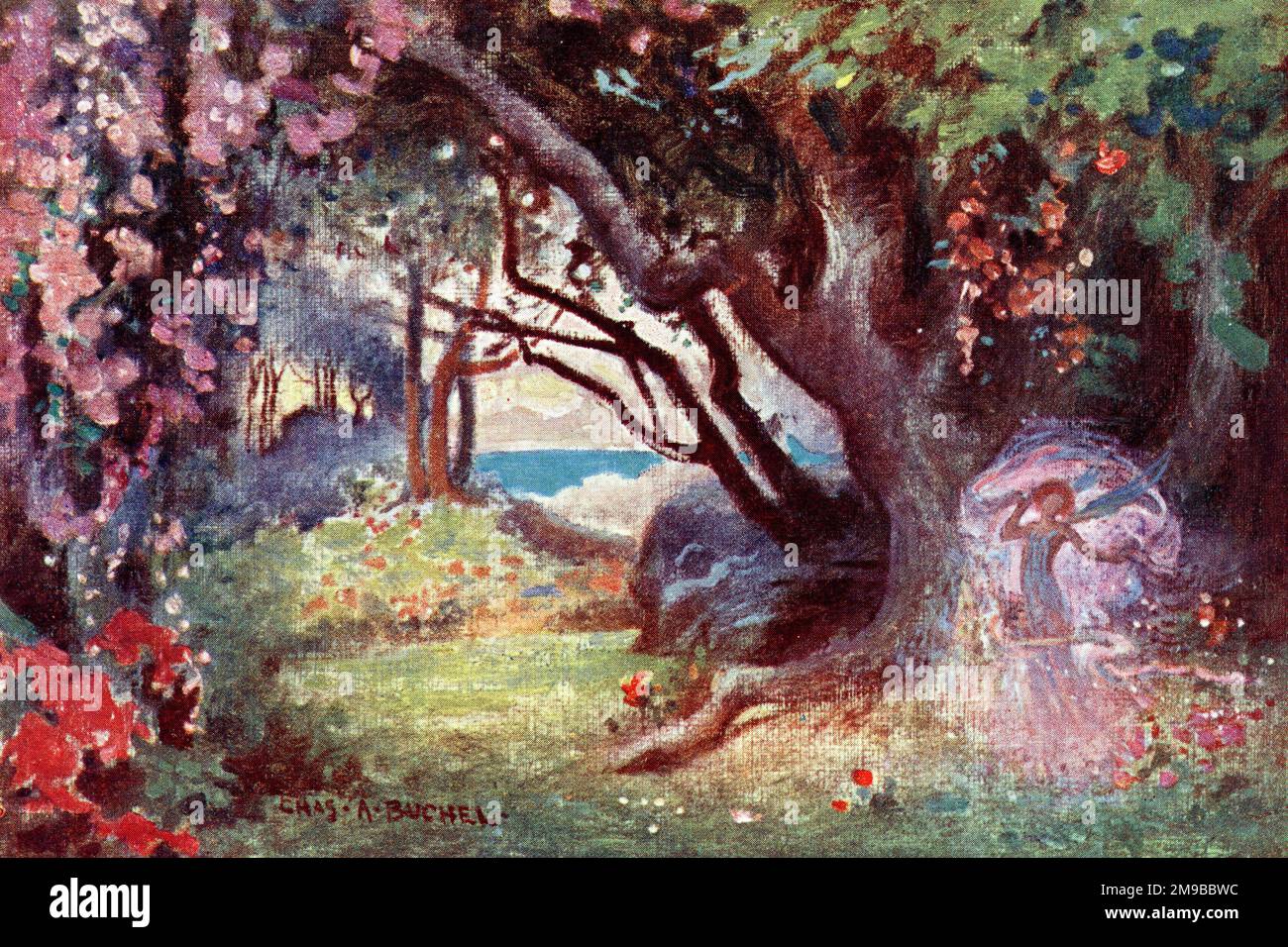 Ariel in a Wood, The Tempest, Shakespeare Stock Photo - Alamy