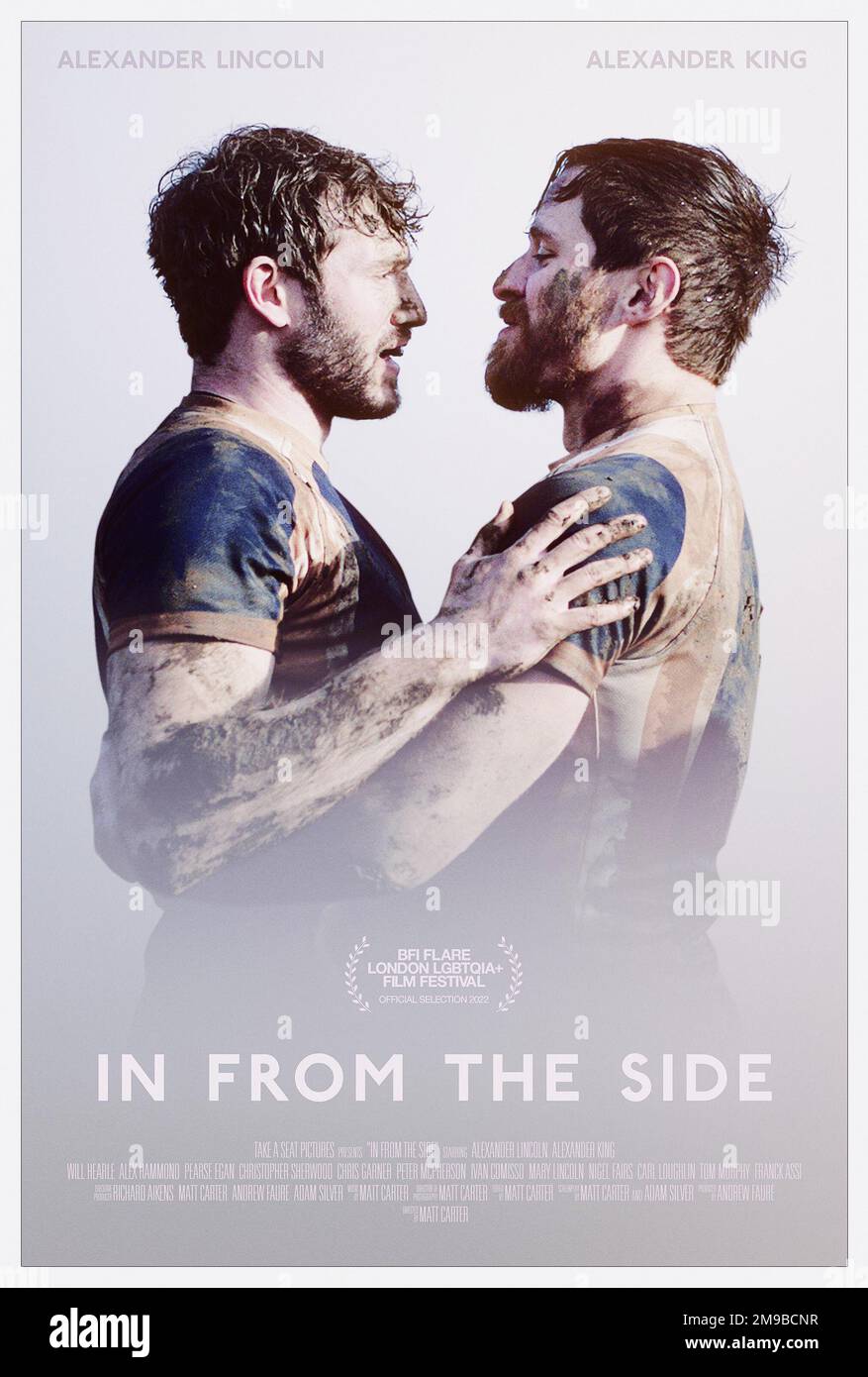 IN FROM THE SIDE, poster, from left: Alexander Lincoln, Alexander King, 2022.  © Strand Releasing / courtesy Everett Collection Stock Photo - Alamy