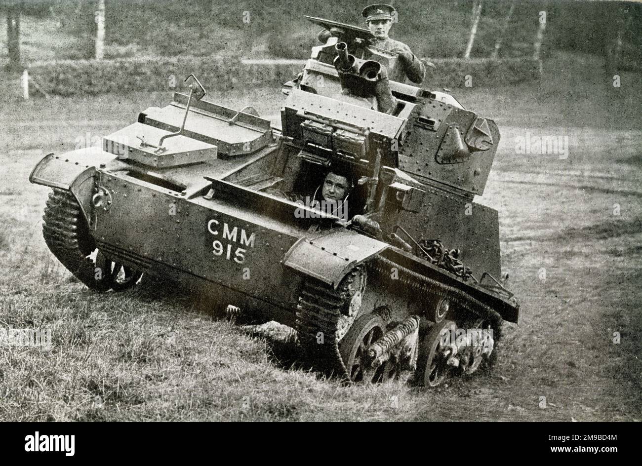 Tank  manoeuvres, WW2 preparations Stock Photo