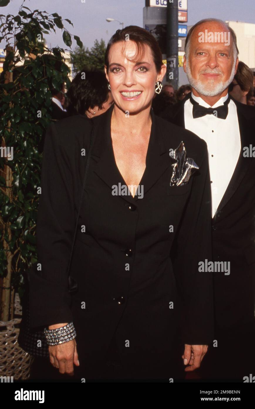 Linda Gray and Ed Thrasher at the Second Annual American Comedy Awards on  May 17, 1988 at the Hollywood Palladium in Hollywood, California Credit:  Ralph Dominguez/MediaPunch Stock Photo - Alamy