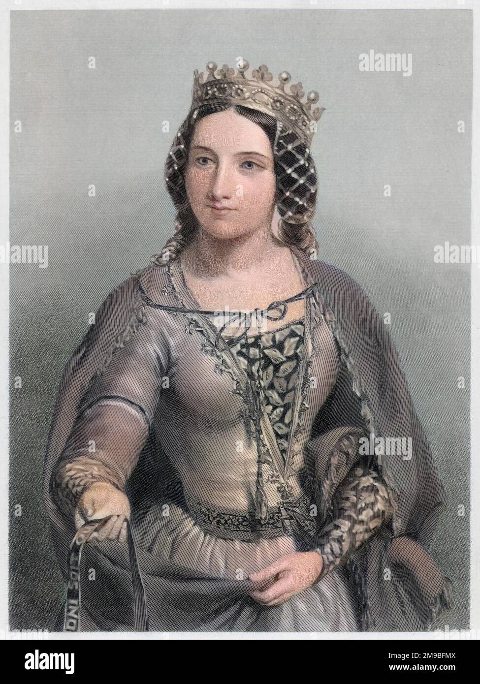 ANNE NEVILLE(1456 - 1485), QUEEN OF RICHARD III. Stock Photo