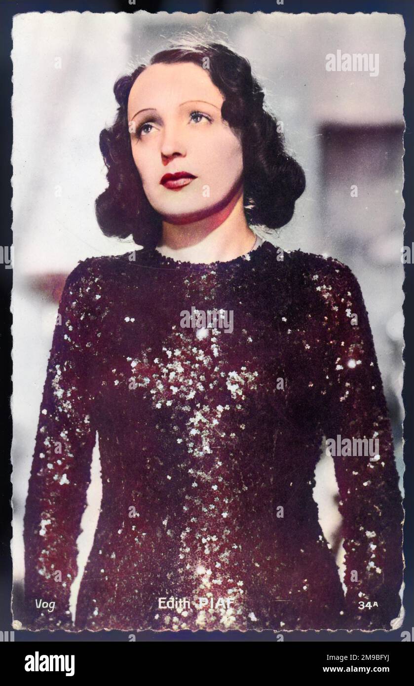 Edith Piaf (1915 - 1963), French cabaret singer, songwriter Edith Piaf (1915 - 1963), French cabaret singer, songwriter