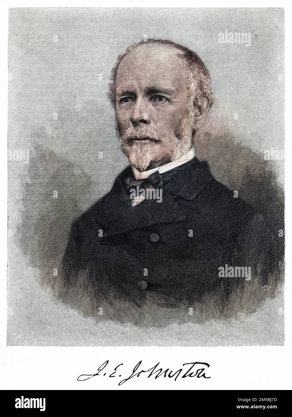 JOSEPH EGGLESTON JOHNSTON American military commander in the Confederate Army, subsequently a statesman. Stock Photo