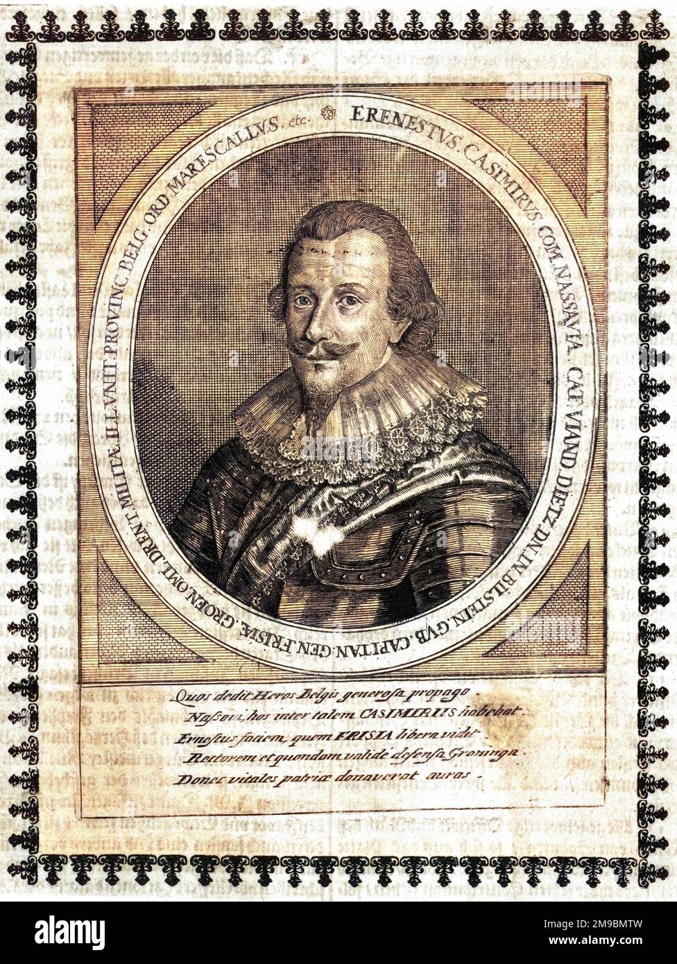 ERNST CASIMIR grave van NASSAU Dutch statesman, son of Jan VI Stock