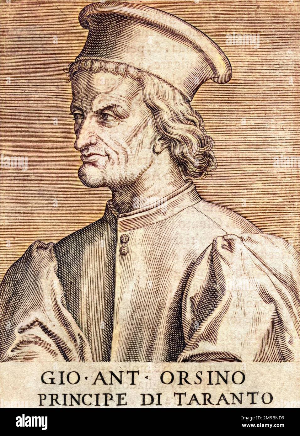 GIOVANNI ANTONIO ORSINO Italian ruler, principe di Taranto Stock Photo