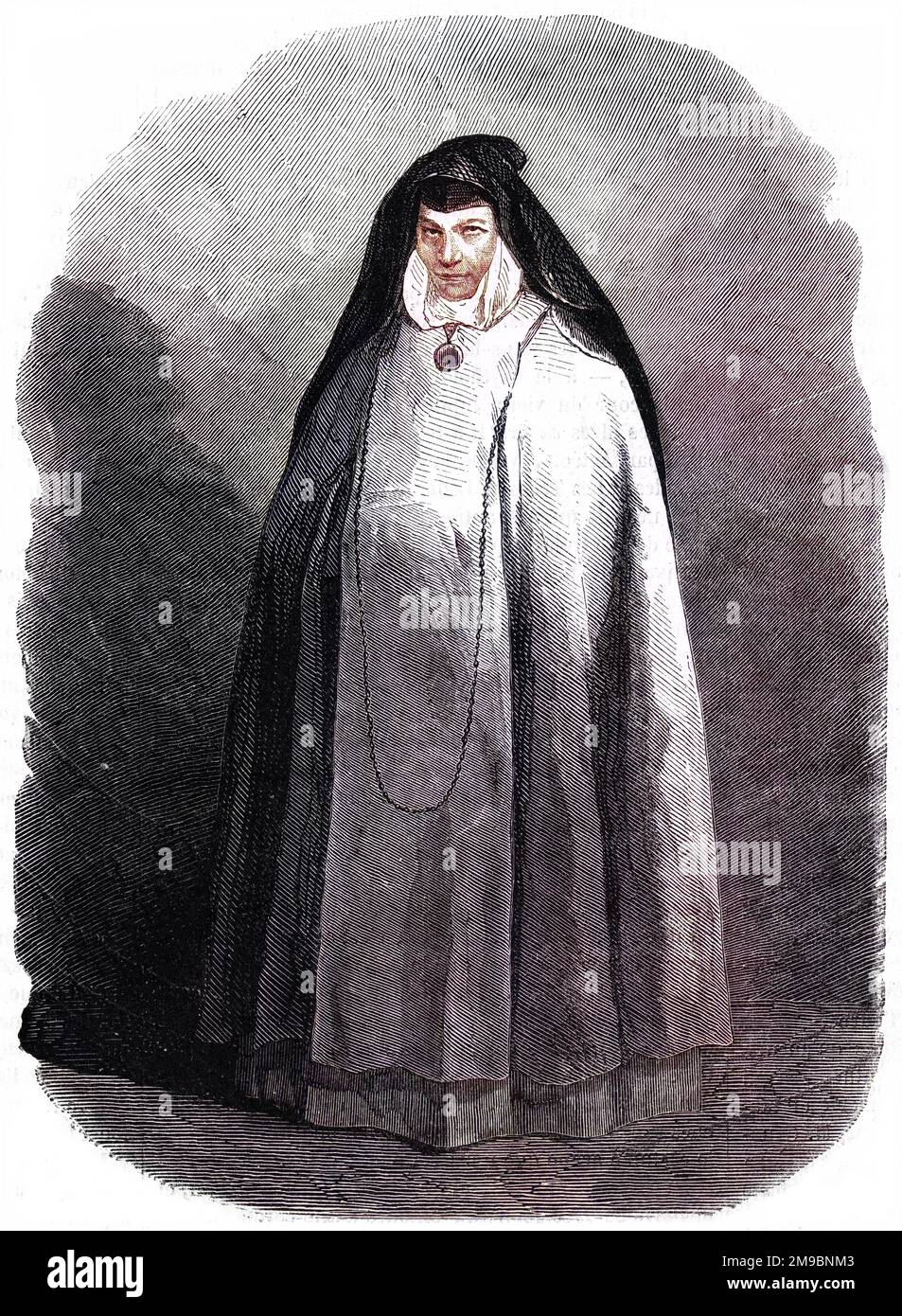 Maria de los Dolores Rafaela Quiroga, known as SOR PATROCINIO, Spanish religious stigmatic and reputed miracle- worker who played influential part in Spanish politics. Stock Photo