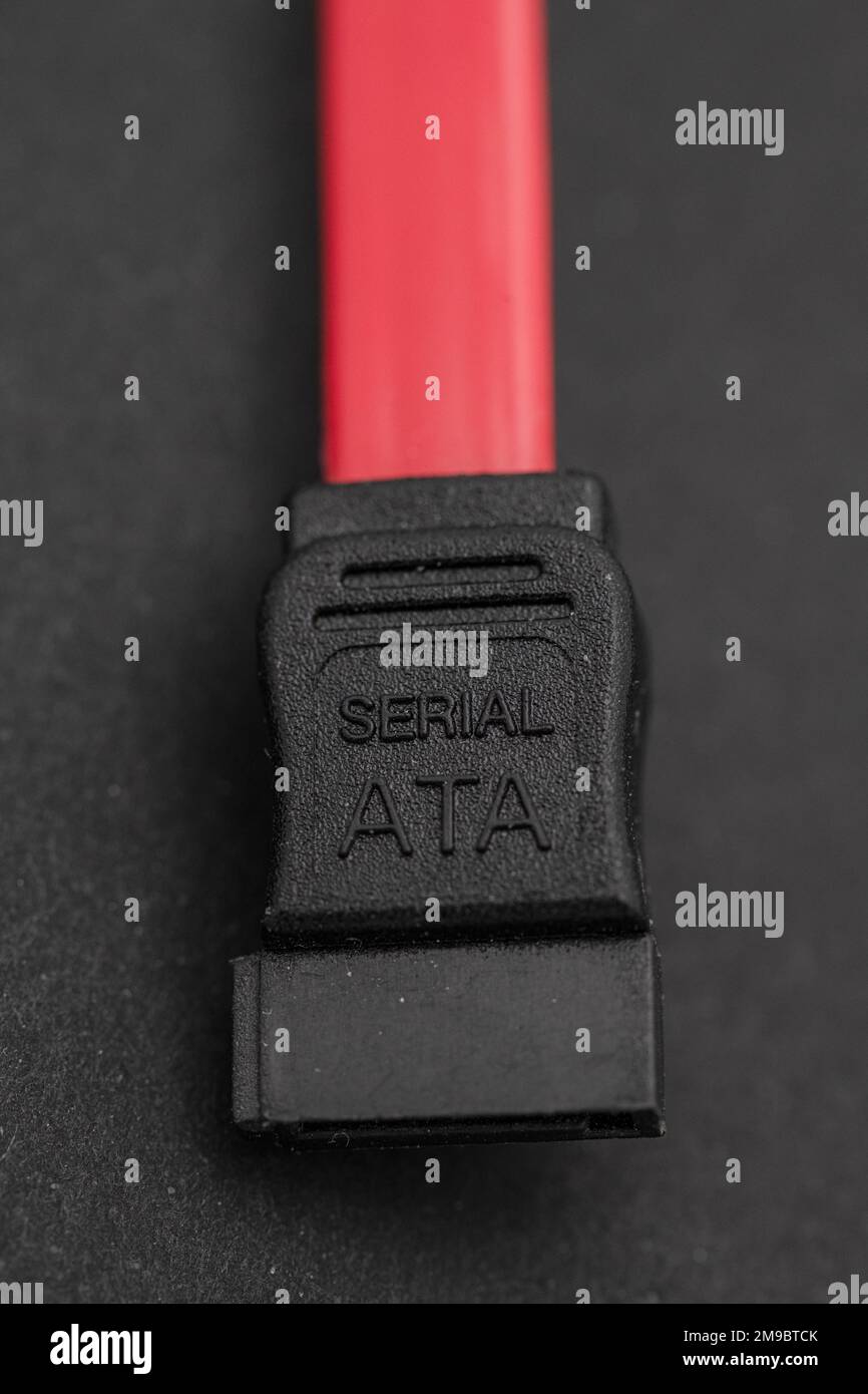 Closeup of a Serial ATA connector Stock Photo Alamy
