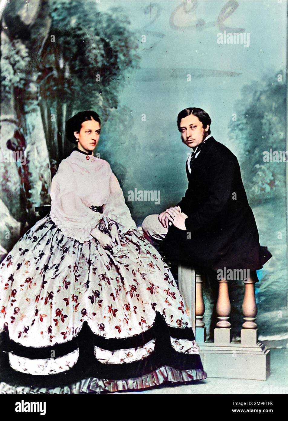 Albert Edward, Prince of Wales (later Edward VII) together with his