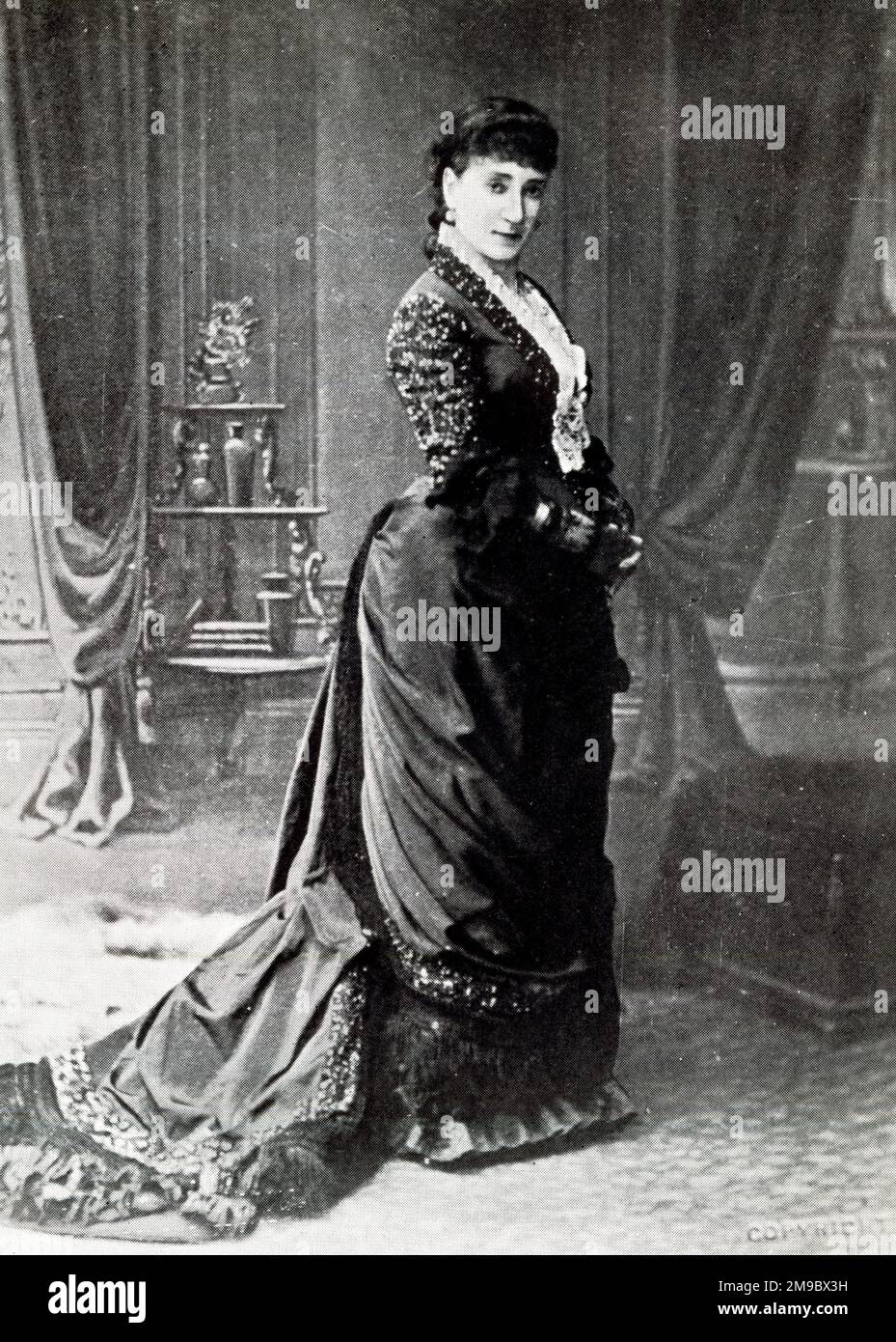 Matilda Charlotte Wood, English actress (known as Mrs John Wood). She managed the Court Theatre (Sloane Square, London) between 1883 and 1891, including several productions of Pinero's plays. Stock Photo
