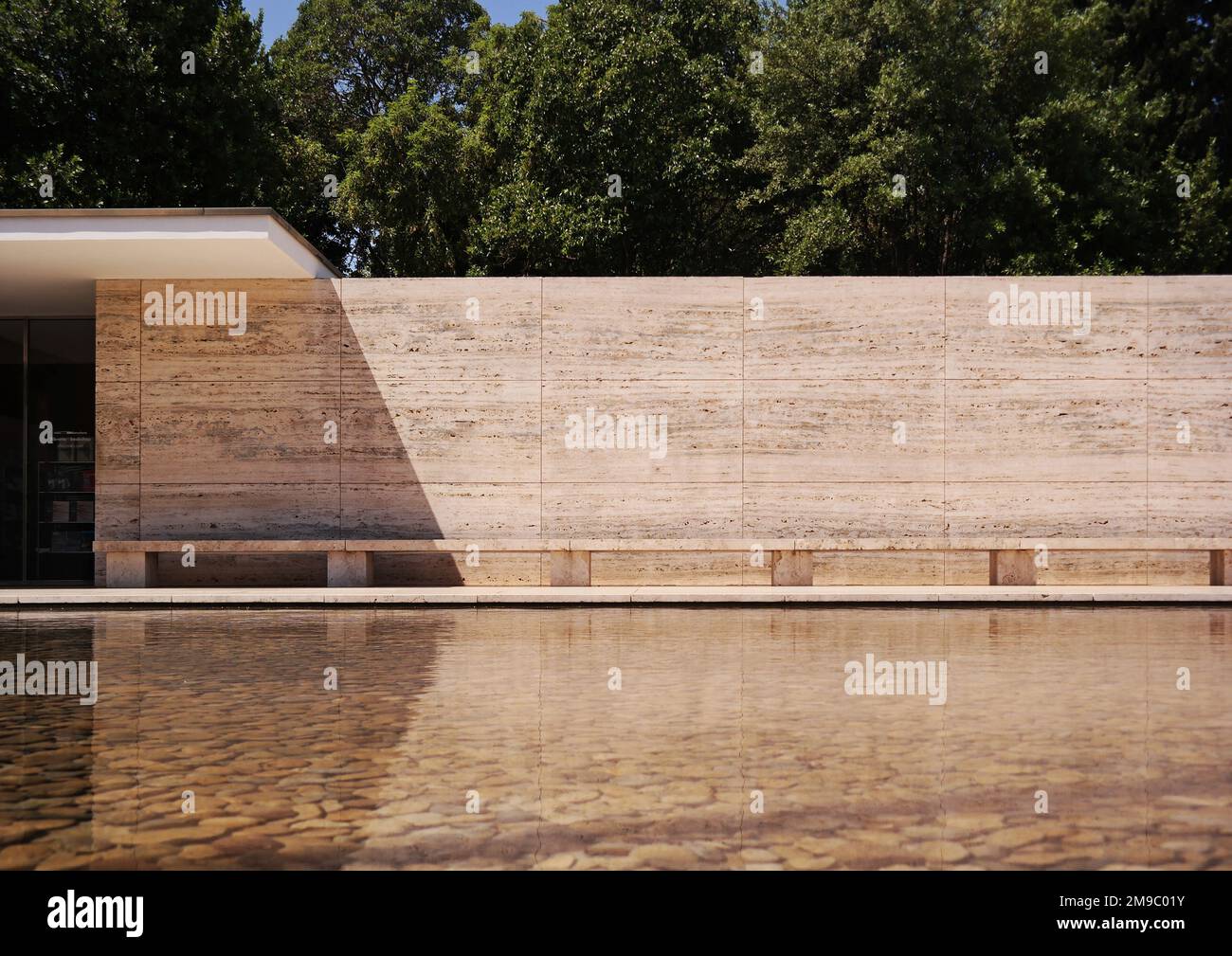 Barcelona, Spain, May. 2020 Architecture of Barcelona Pavilion