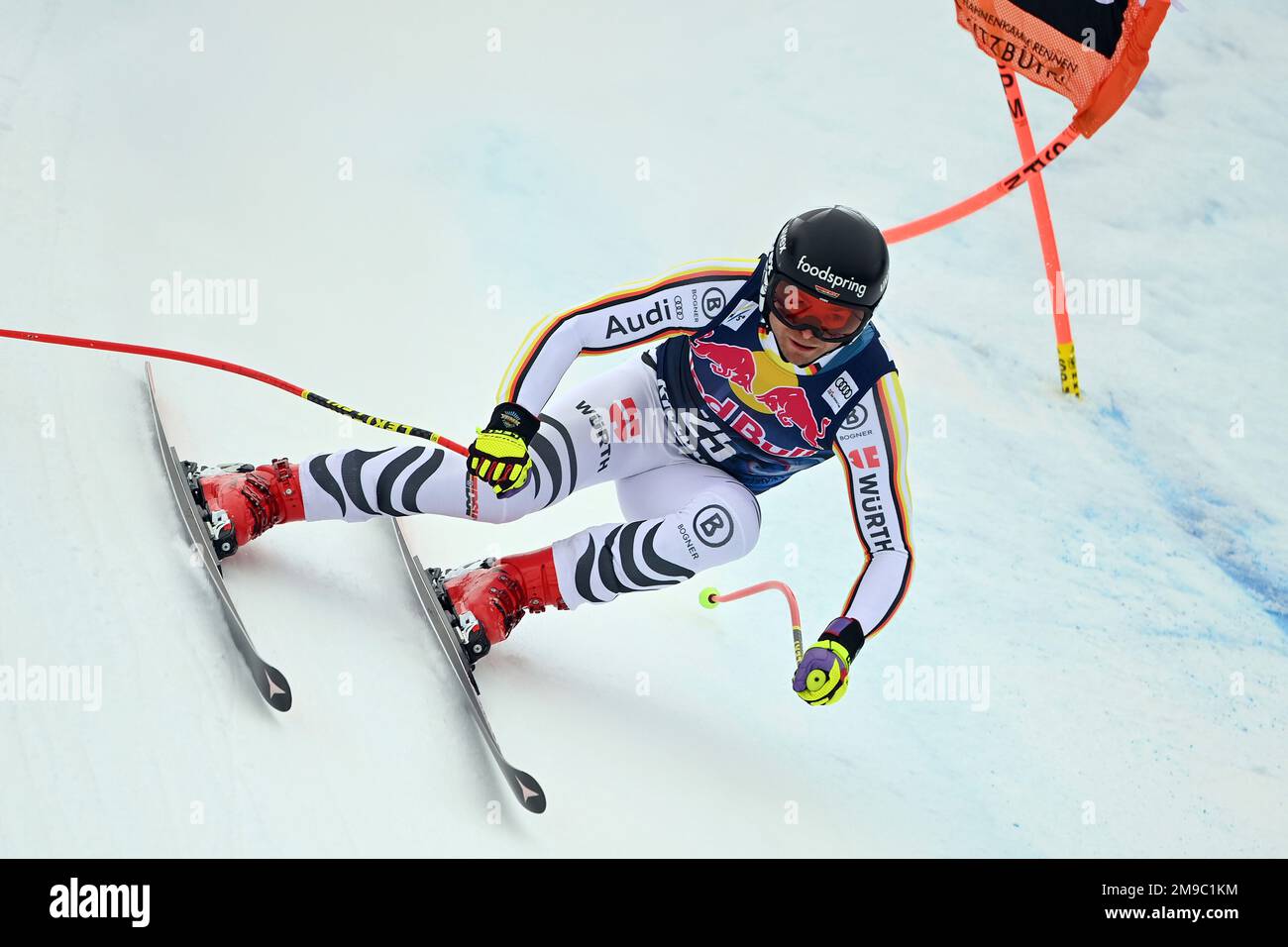 Andreas SANDER (GER), action. Alpine skiing, training, 83. Hahnenkamm race 2023, Kitzbuehel