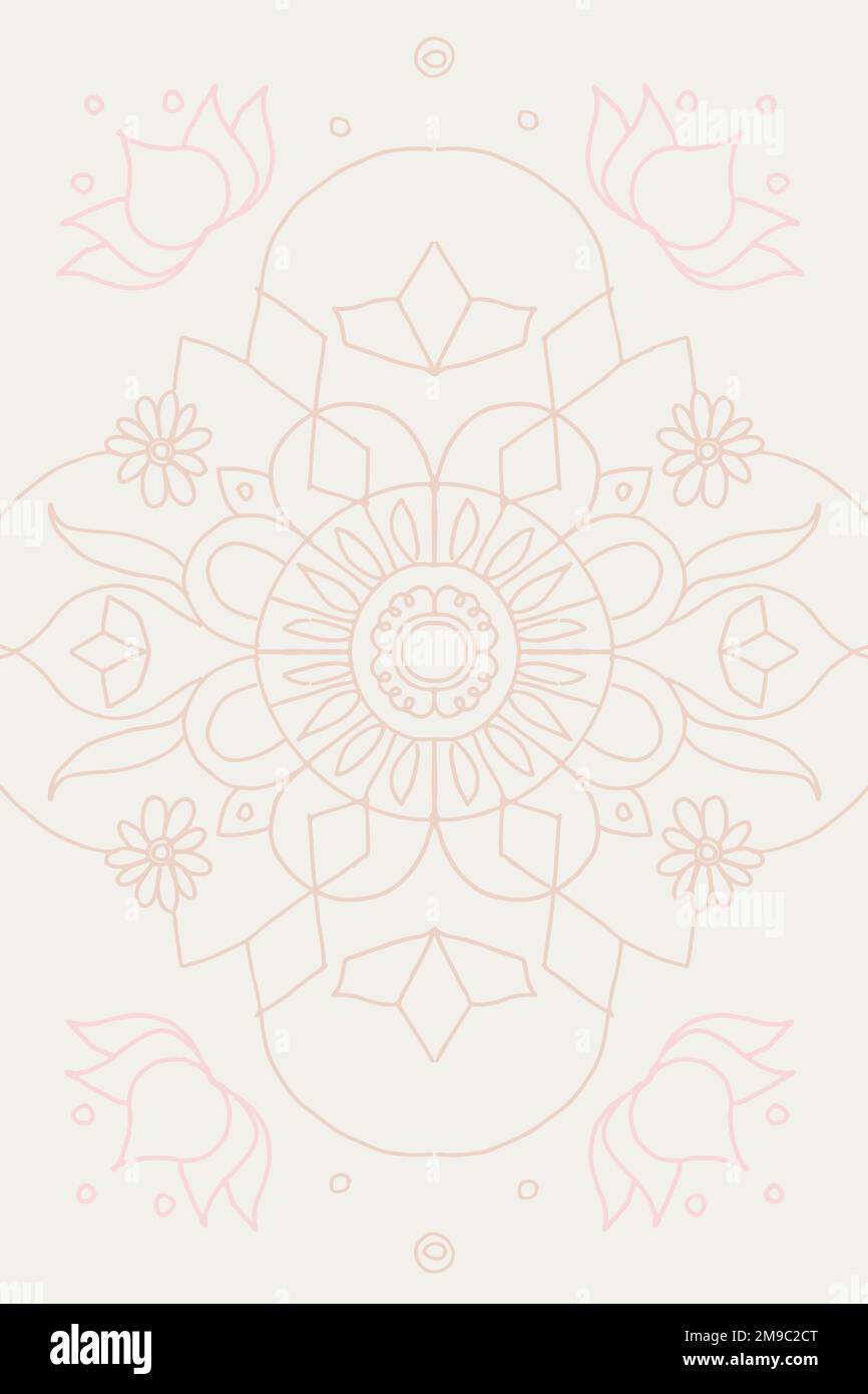 Diwali Indian mandala background vector Stock Vector