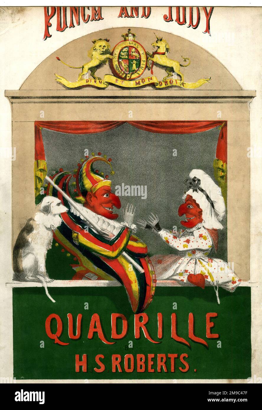 Music cover, Punch and Judy Quadrille by H S Roberts Stock Photo Alamy