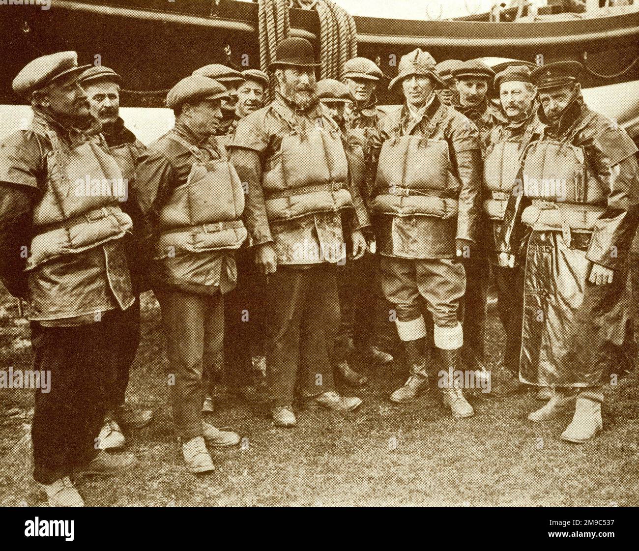 Group photo, Lifeboat Crew Stock Photo Alamy