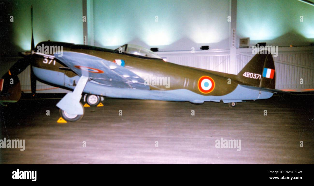 Republic P-47D-30-RE Thunderbolt 44-20371 (MSN 5779), at the Musee de l'Air et de l'Espace Stock Photo