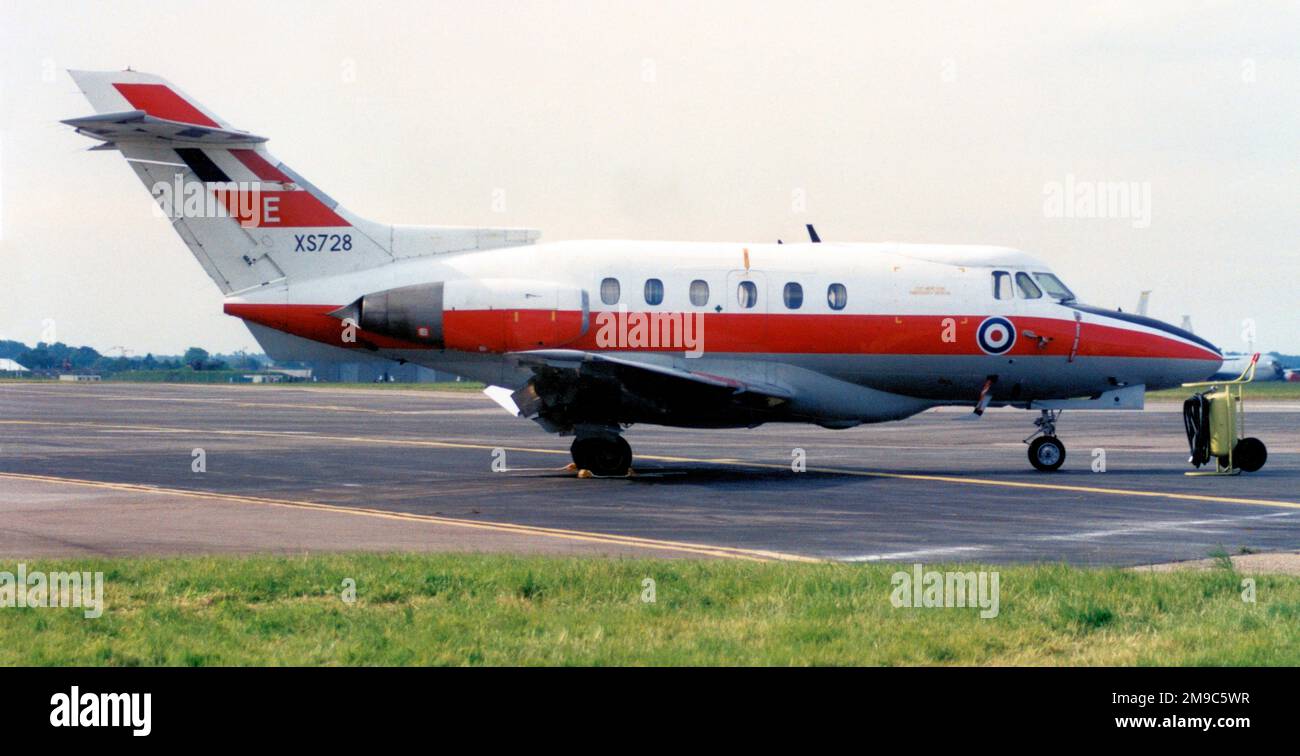 Royal Air Force - Hawker Siddeley Dominie T.1 XS728 / E (msn 25072), of 6 FTS. Stock Photo