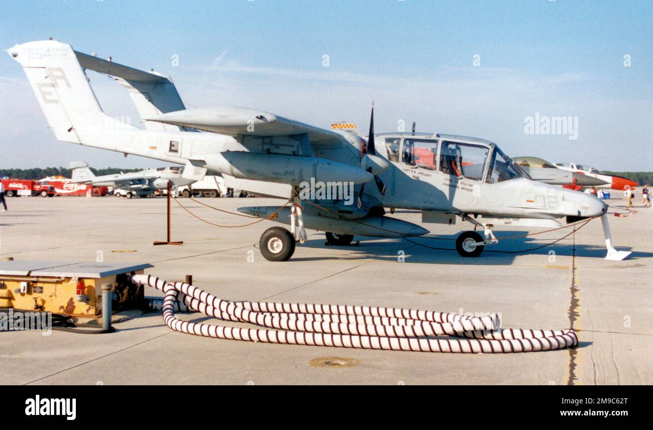North American Rockwell OV-10D Bronco 155472 (msn 305-83), at the MCAS Cherry Point NC Airshow on 8 April 1995. Stock Photo