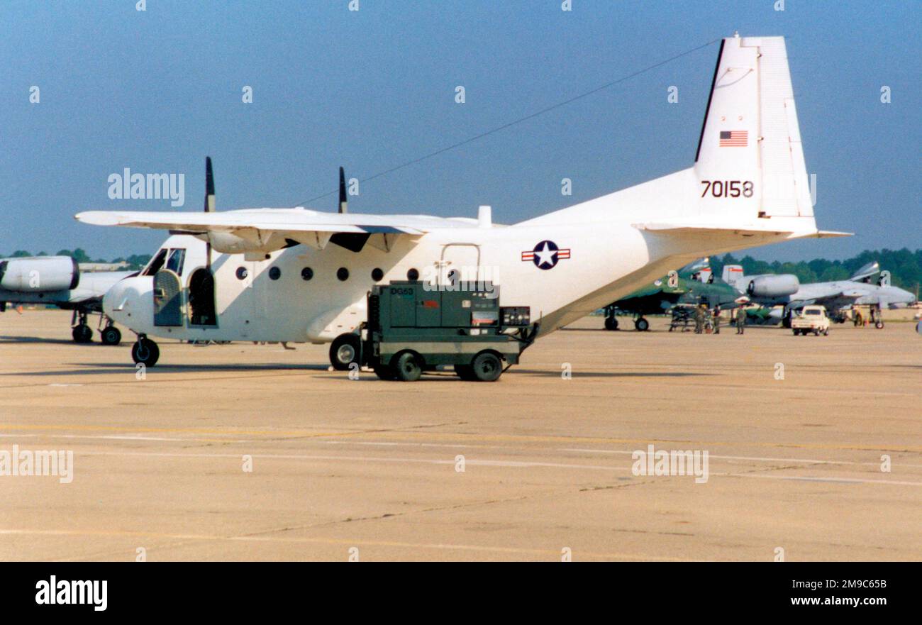CASA 212 87-0158 (MSN 320, ex N214TA), of the 427th SOS at Pope AFB, North Carolina. Stock Photo