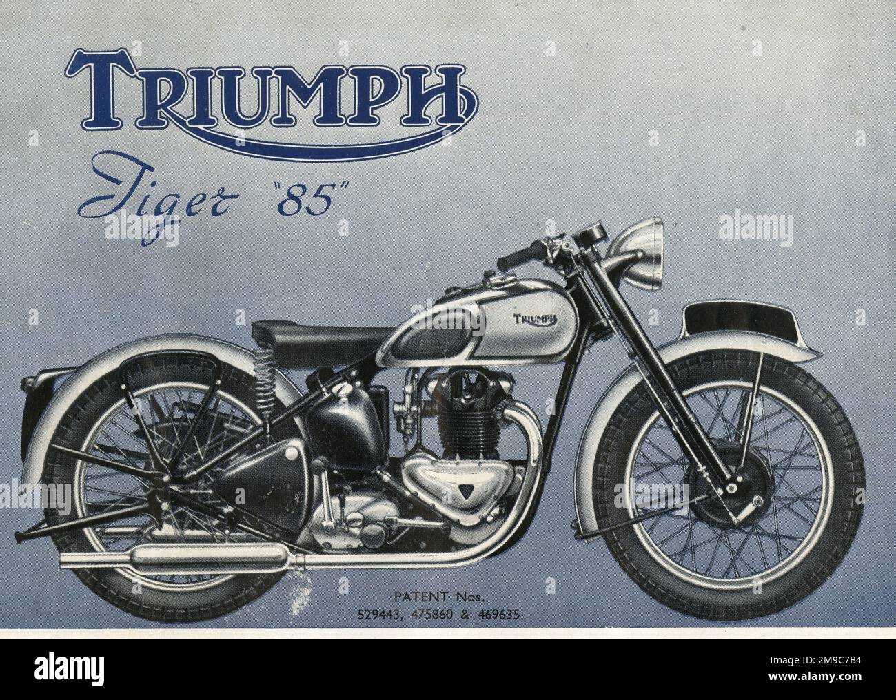 Triumph Tiger 85 Motorbike, Triumph Engineering Company, Coventry Stock Photo
