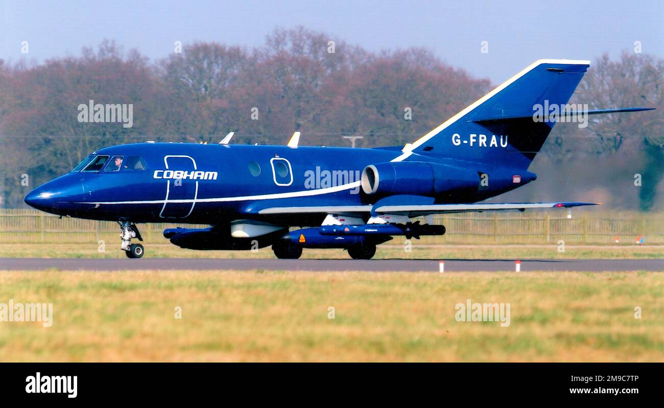 Dassault Falcon 20ECM G-FRAU (msn 97), of Cobham Aviation Services Stock Photo
