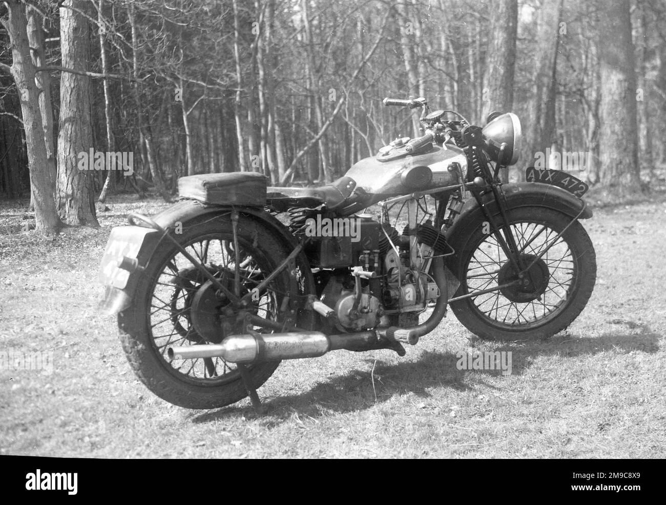 J.A.P. engined motorcycle Stock Photo