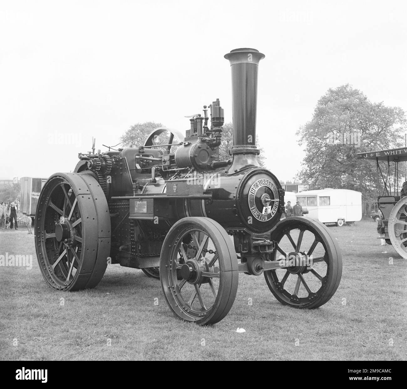 Burrell General Purpose Traction Engine PW 6287 'Firefly' number 4032, with 7nhp single-cylinder Engine, built in 1925. Seen at York on 16 May 1971. (Charles Burrell and Sons were builders of steam traction engines, agricultural machinery, steam lorries and steam tram engines. The company were based in Thetford, Norfolk and operated from the St Nicholas works on Minstergate and St Nicholas Street, some of which survives today). Stock Photo
