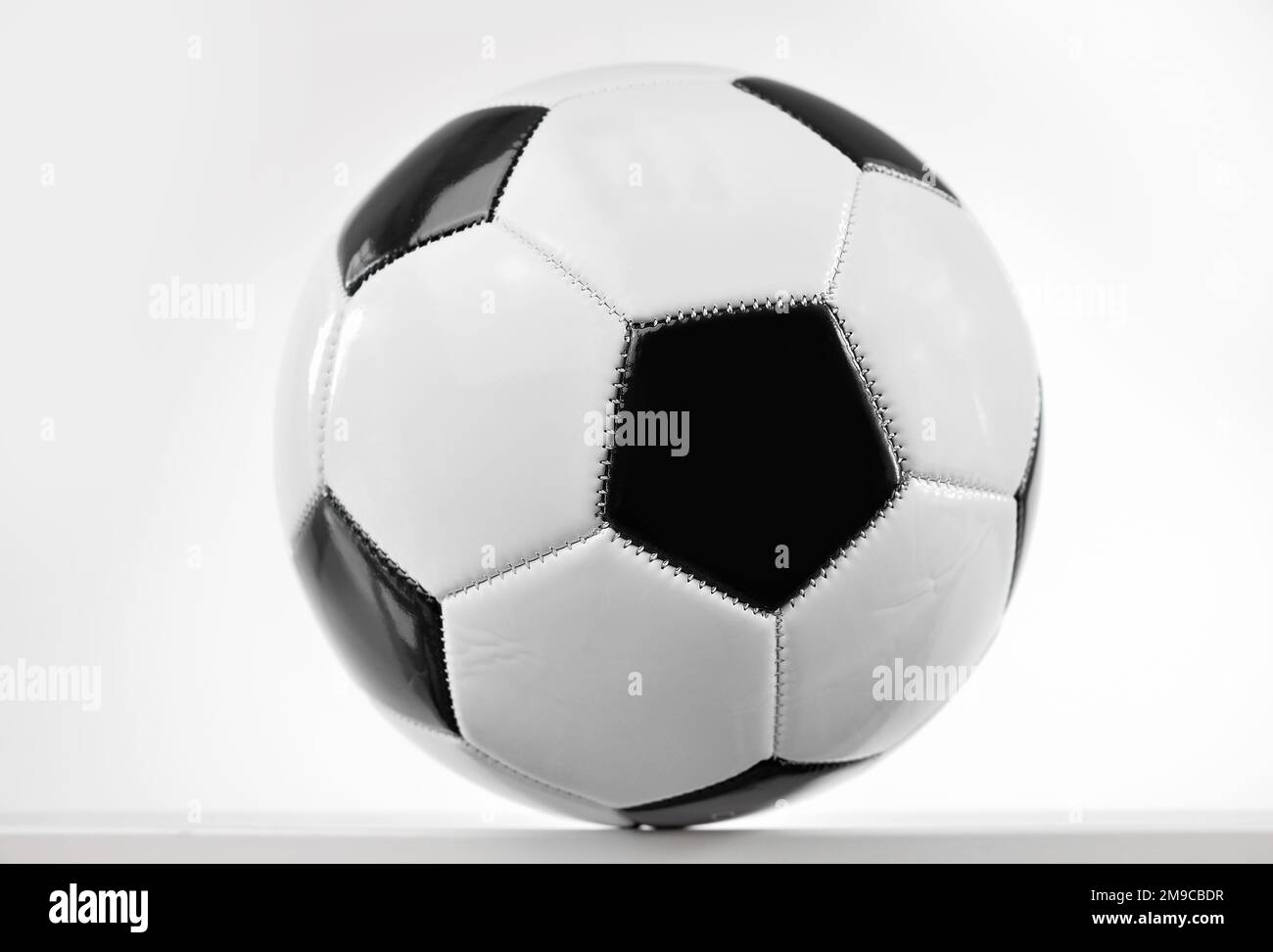 soccer ball isolated on a table Stock Photo